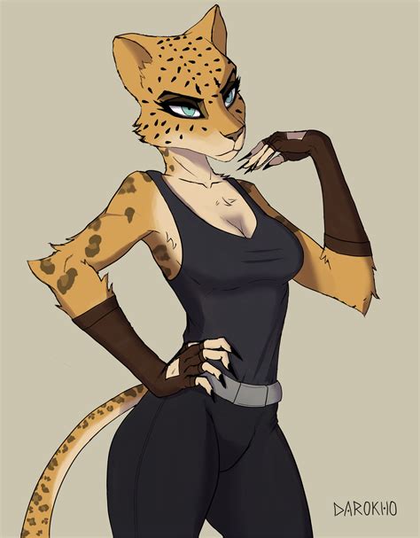 leopard girl gif.